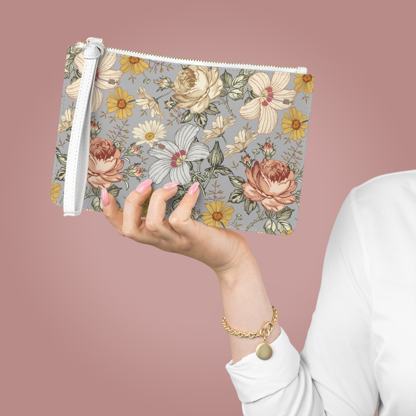 Fall Rose Clutch Bag