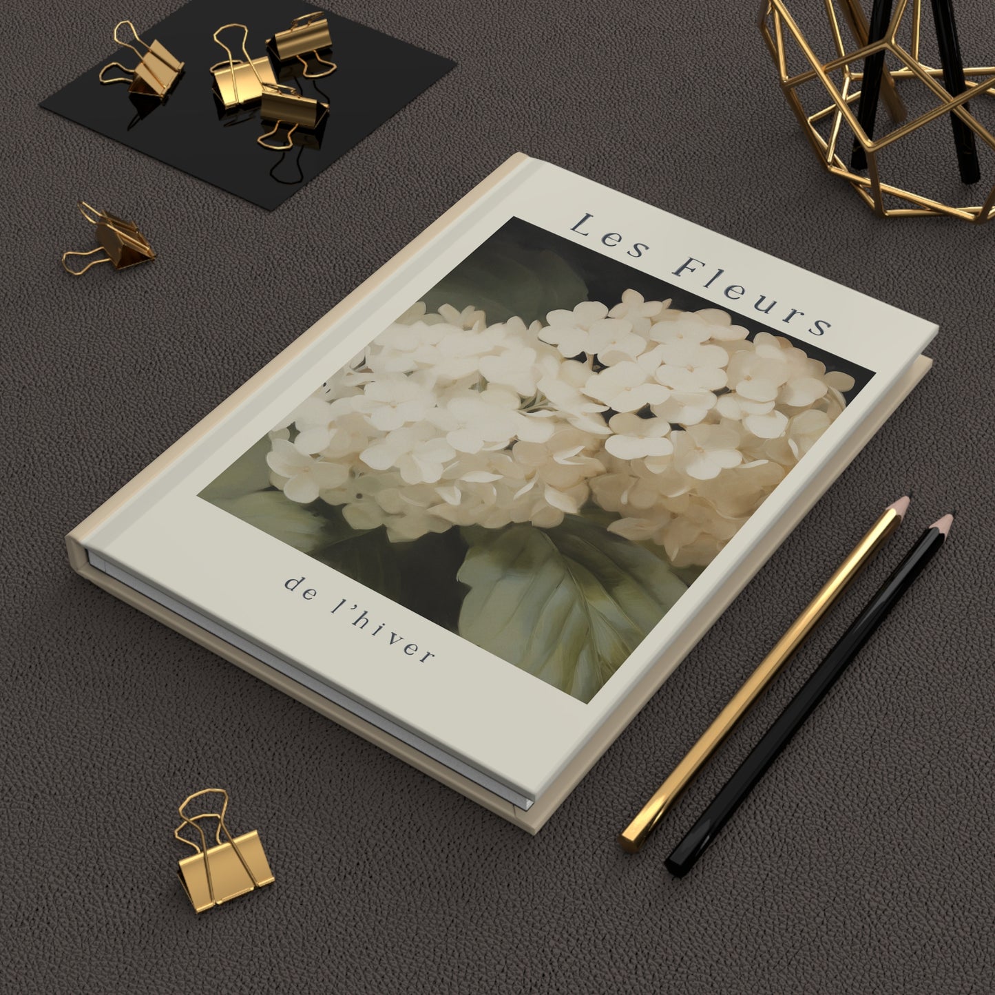 Hardcover Hydrangea Journal Matte