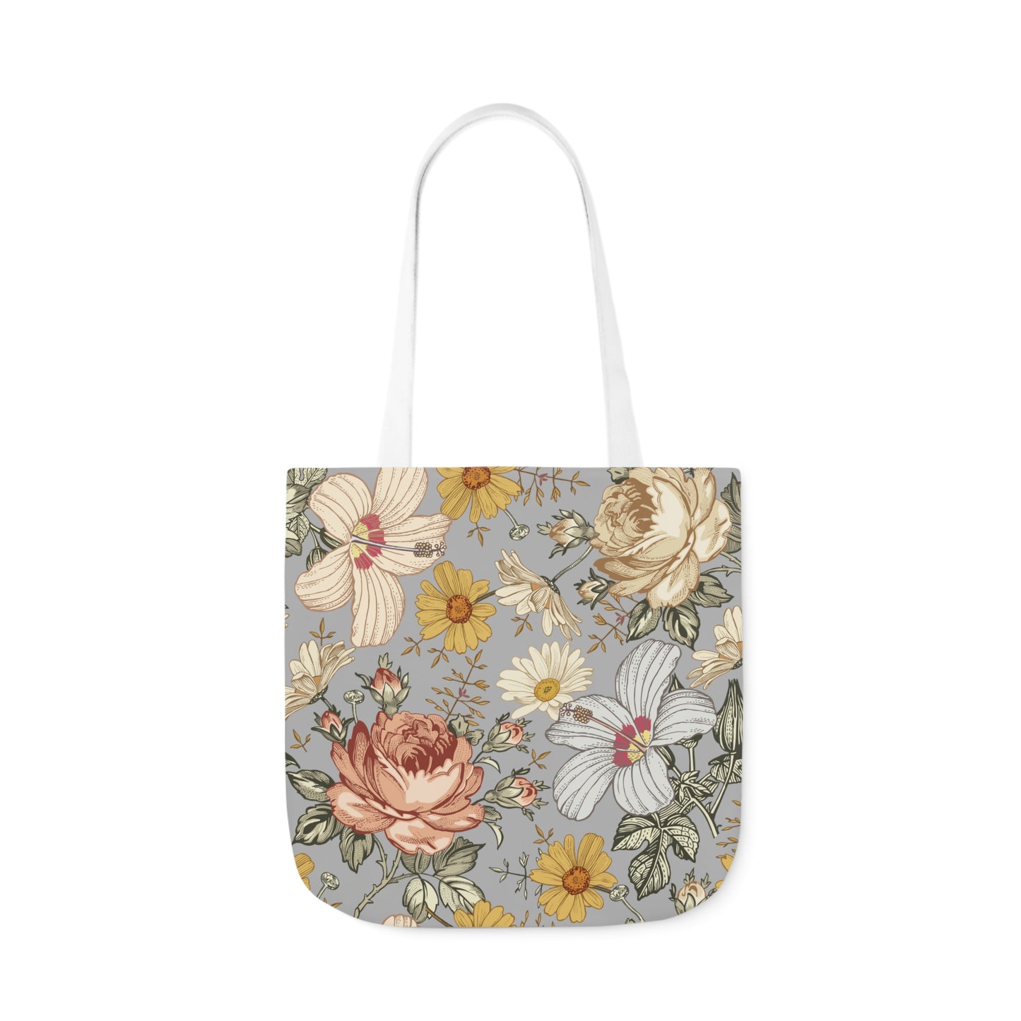 Large Canvas Tote Bag - Botanical