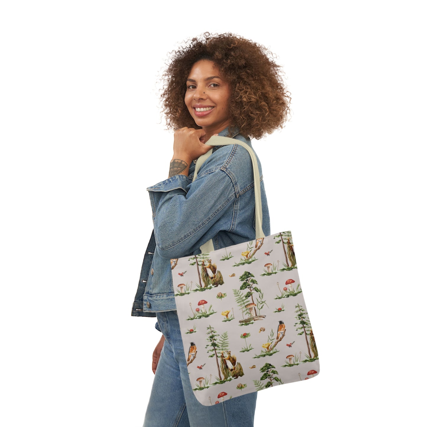 Large Canvas Tote Bag Forest Friends